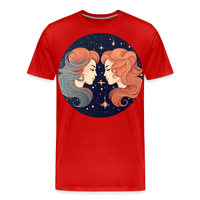 Thumbnail for Men's Mystic Gemini Premium T-Shirt - red