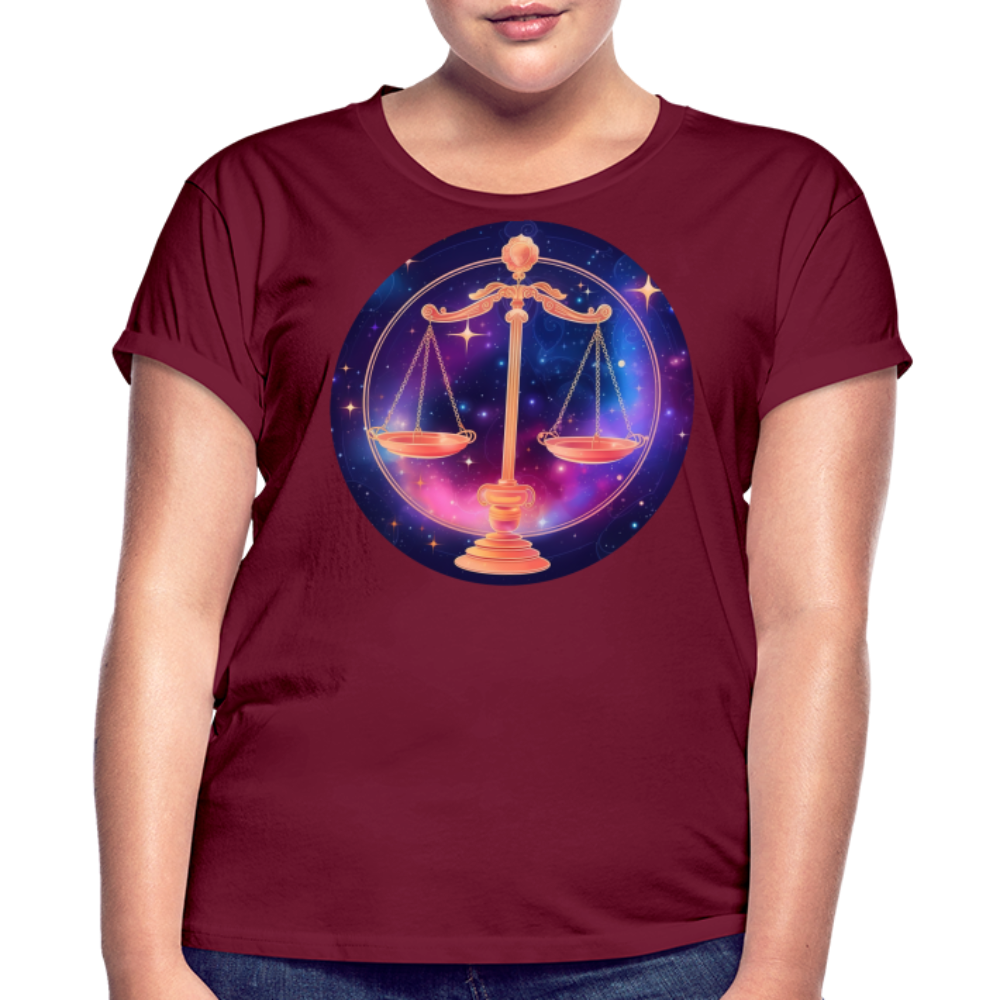 Women's Magic Libra Relaxed Fit T-Shirt - burgundy