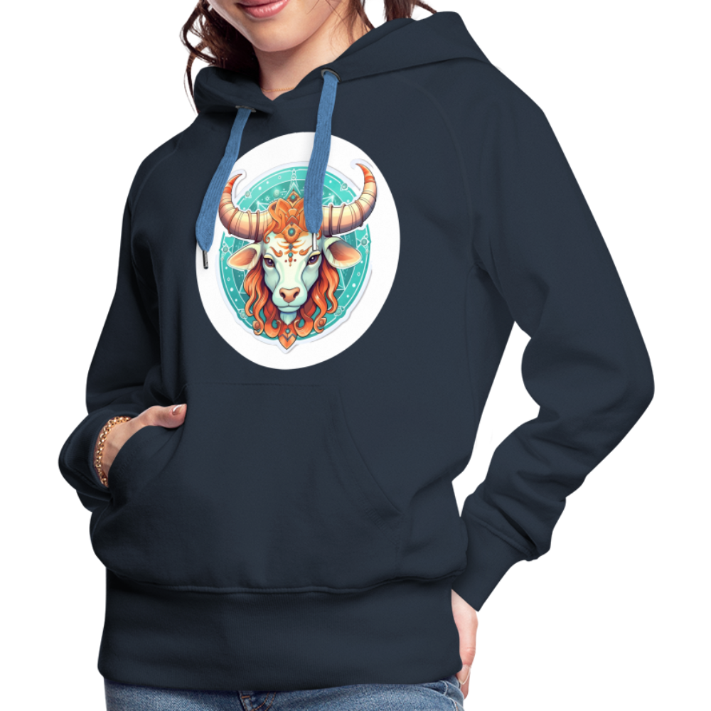 Women’s Symbol Taurus Premium Hoodie - navy