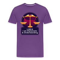 Thumbnail for Men's Glow Libra Premium T-Shirt - purple