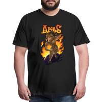 Thumbnail for Men's Fiery Aries Premium T-Shirt - black