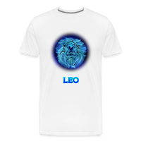 Thumbnail for Men's Leo Premium T-Shirt - white