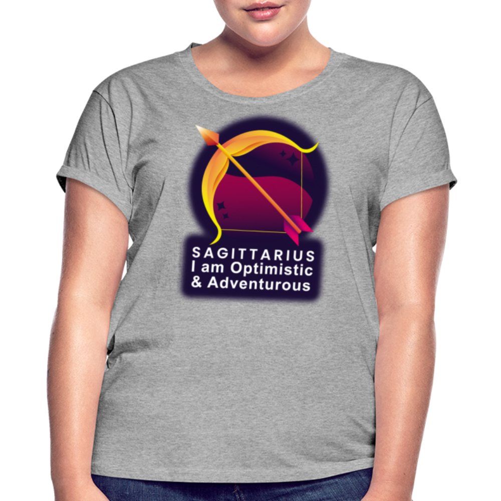 Women's Glow Sagittarius Relaxed Fit T-Shirt - heather gray