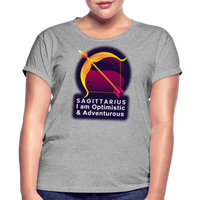 Thumbnail for Women's Glow Sagittarius Relaxed Fit T-Shirt - heather gray