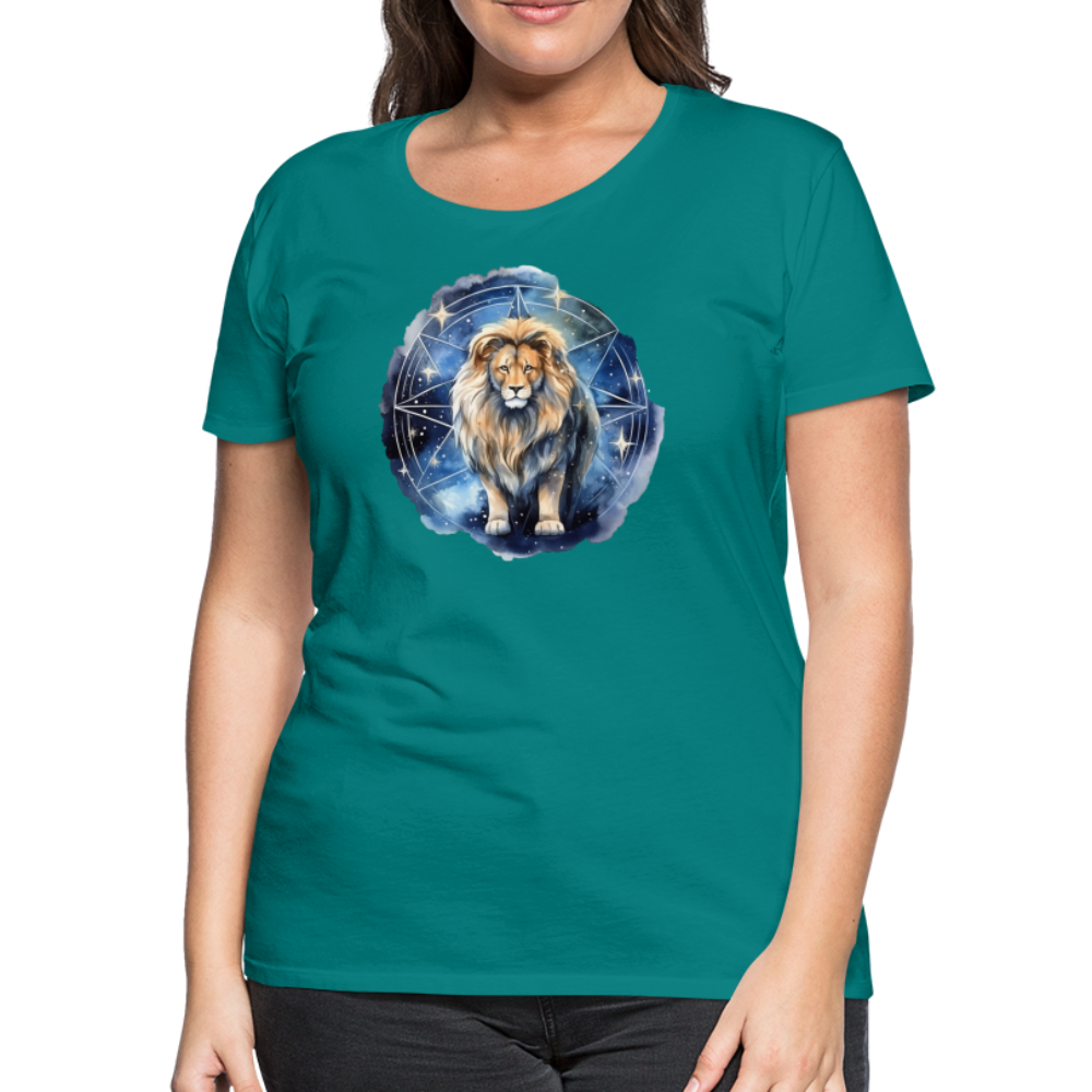 Women's Mythical Words Leo Premium T-Shirt - teal