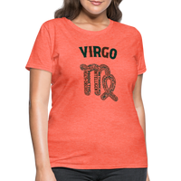 Thumbnail for Women's Power Words Virgo T-Shirt - heather coral