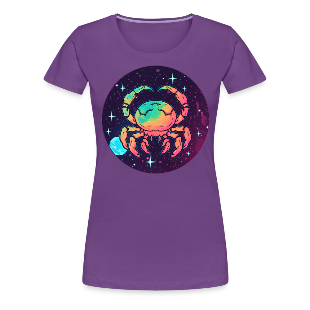 Women’s Mystic Cancer Premium T-Shirt - purple