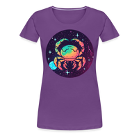 Thumbnail for Women’s Mystic Cancer Premium T-Shirt - purple