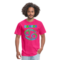 Thumbnail for Men's Power Words Cancer Classic T-Shirt - fuchsia