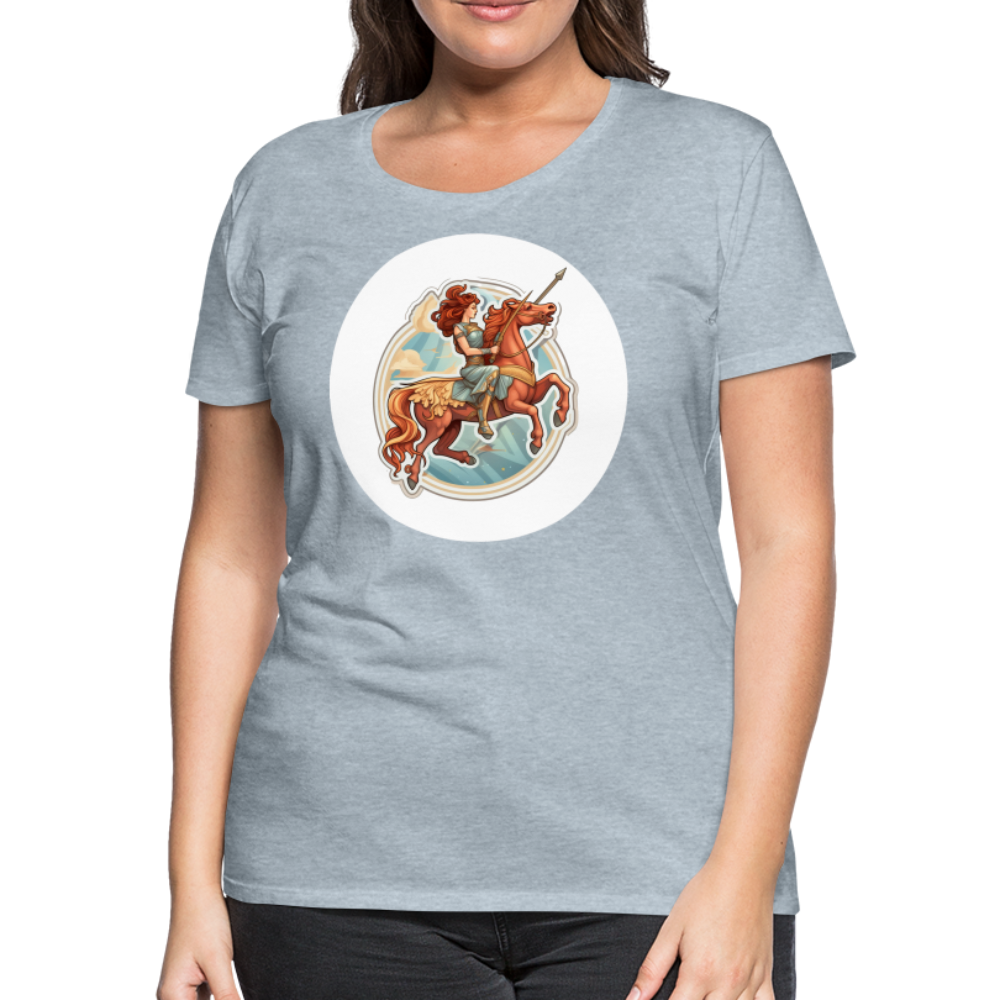 Women’s Symbol Sagittarius Premium T-Shirt - heather ice blue