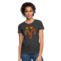 Thumbnail for Women's Power Words Aries T-Shirt - heather black