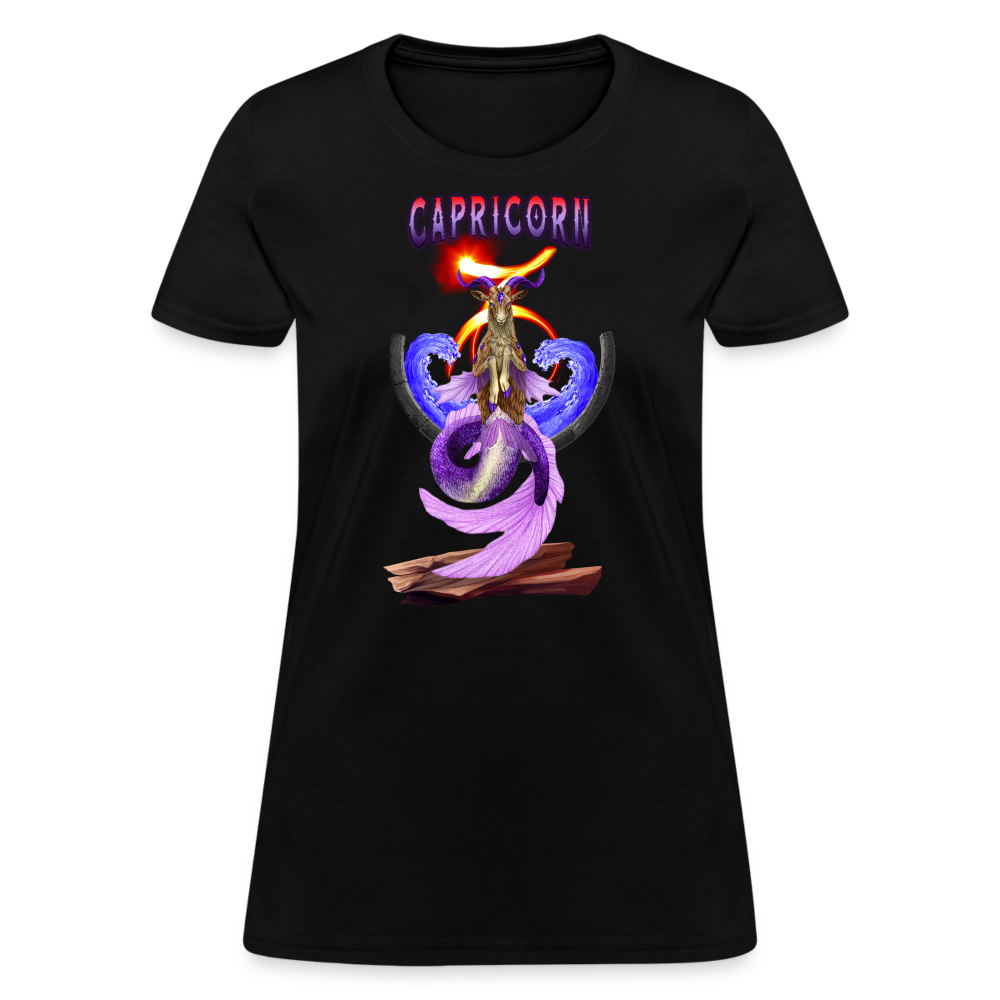 Astral Capricorn Women's T-Shirt - black