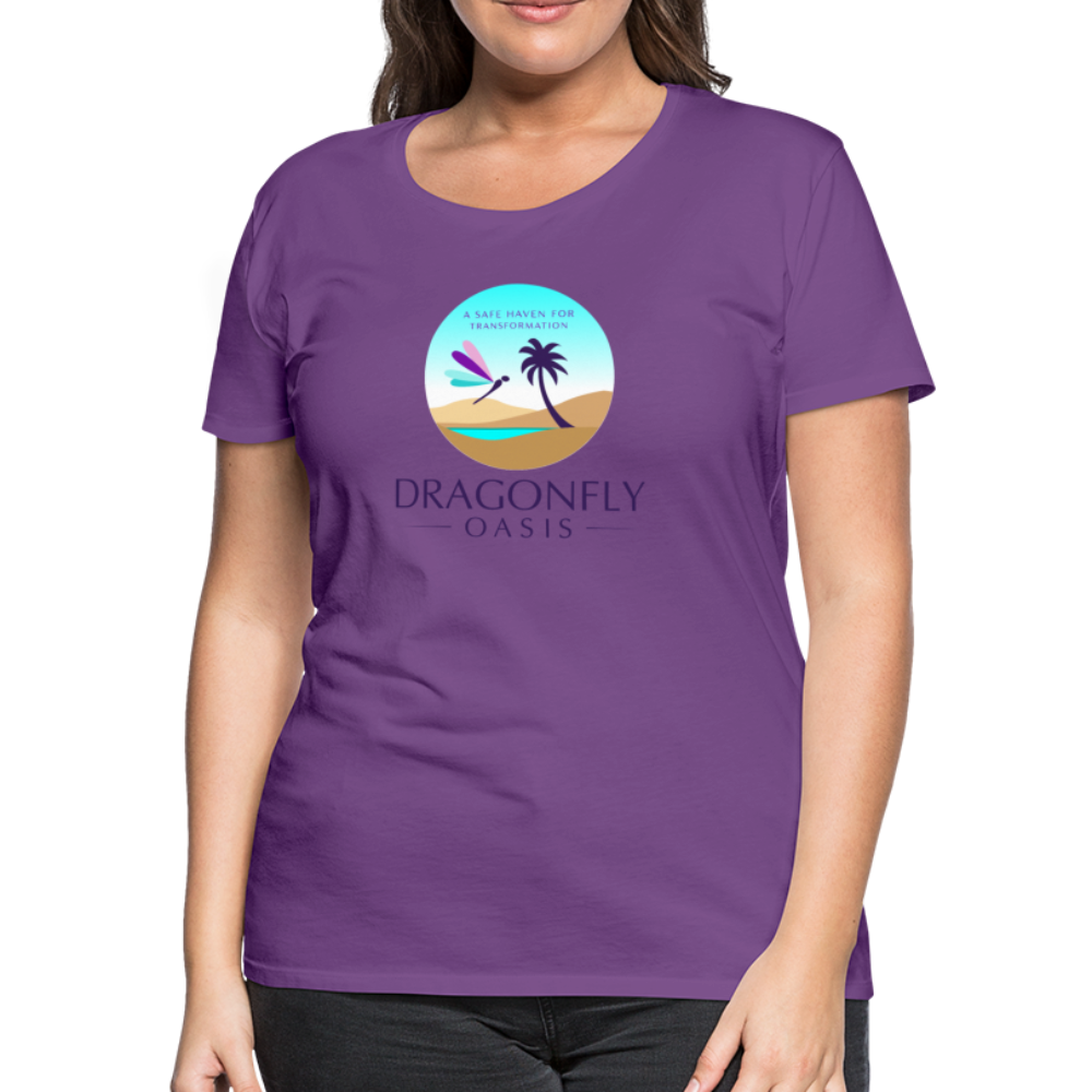 Women's Dragonfly Oasis V.1 Premium T-Shirt - purple