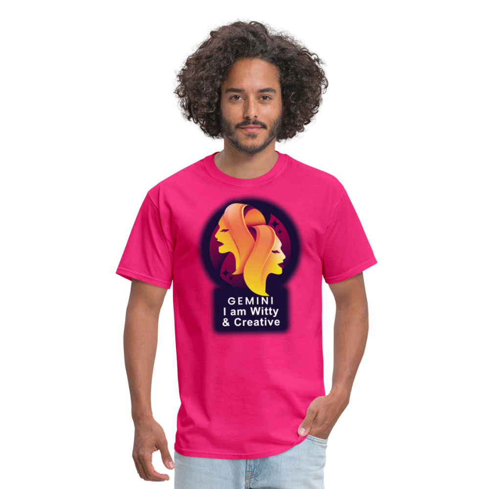 Men's Glow Gemini Classic T-Shirt - fuchsia