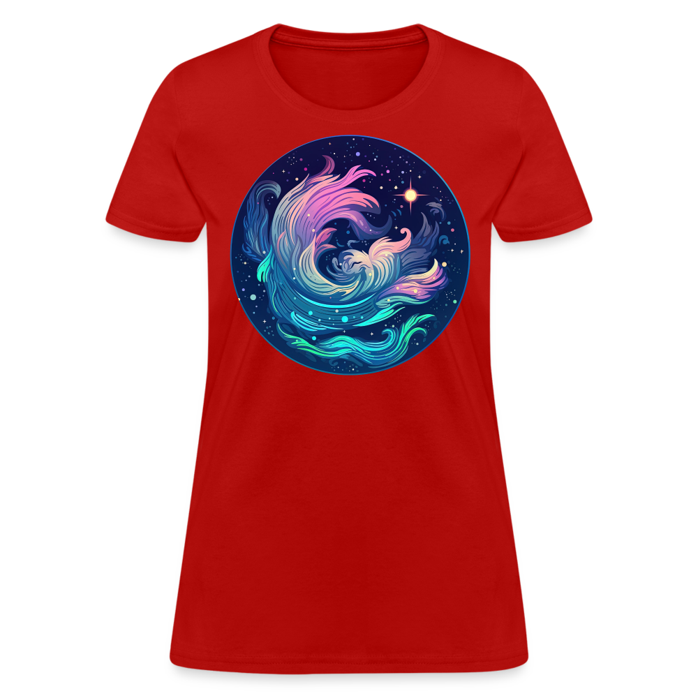 Women's Magic Aquarius T-Shirt - red