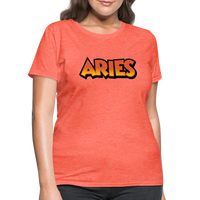 Thumbnail for Women's Aries New Design T-Shirt - heather coral