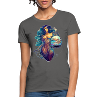 Thumbnail for Women's Mythical Aquarius T-Shirt - charcoal