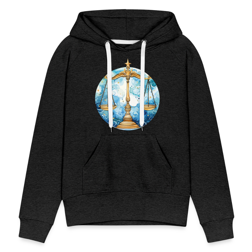 Women’s Mythical Libra Premium Hoodie - charcoal grey