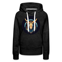 Thumbnail for Women’s Mystic Capricorn Premium Hoodie - charcoal grey