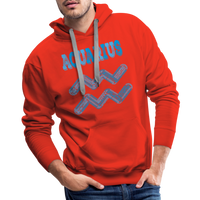 Thumbnail for Men's Power Words Aquarius Premium Hoodie - red