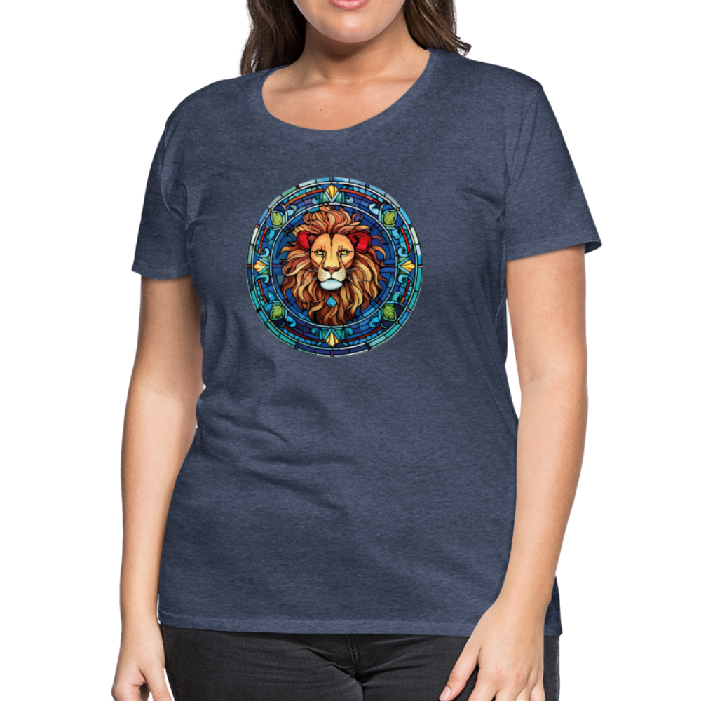 Women's Mosaic Leo Premium T-Shirt - heather blue