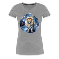 Thumbnail for Women's Mythical Words Leo Premium T-Shirt - heather gray