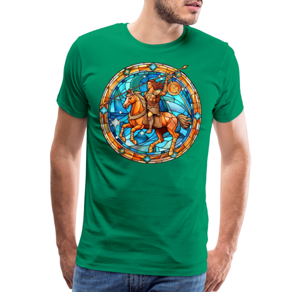 Men's Mosaic Sagittarius Premium T-Shirt - kelly green