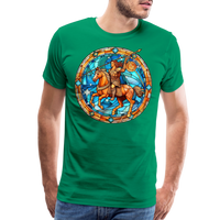 Thumbnail for Men's Mosaic Sagittarius Premium T-Shirt - kelly green