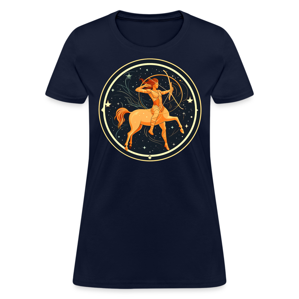 Women's Mystic Sagittarius T-Shirt - navy