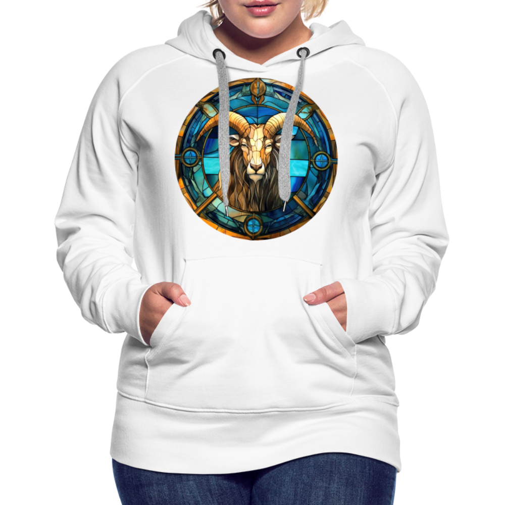 Women’s Mosaic Capricorn Premium Hoodie - white