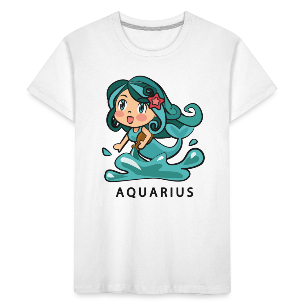 Kid’s Sweet Astro Aquarius Premium Organic T-Shirt - white