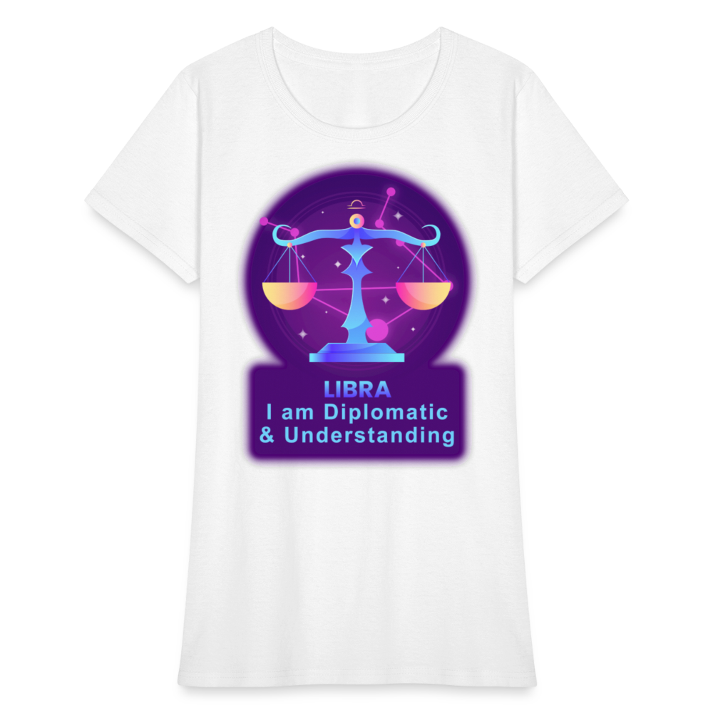 Women's Neon Libra T-Shirt - white