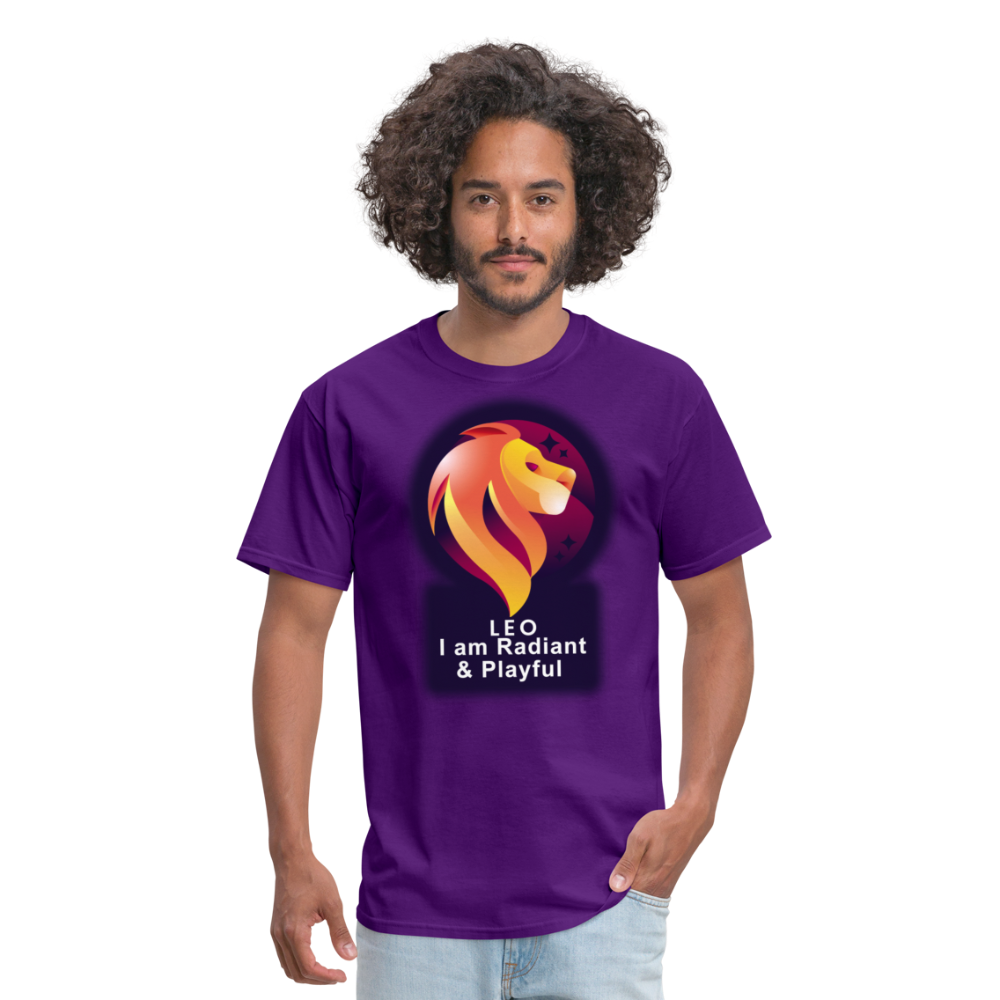 Men's Glow Leo Classic T-Shirt - purple