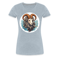 Thumbnail for Women’s Symbol Capricorn Premium T-Shirt - heather ice blue