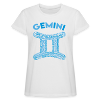 Thumbnail for Women's Power Words Gemini Relaxed Fit T-Shirt - white