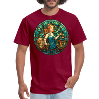 Thumbnail for Men's Mosaic Virgo Classic T-Shirt - burgundy