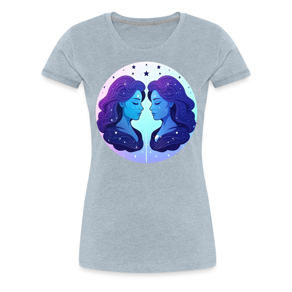 Women’s Magic Gemini Premium T-Shirt - heather ice blue