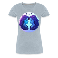 Thumbnail for Women’s Magic Gemini Premium T-Shirt - heather ice blue