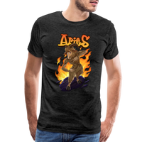 Thumbnail for Men's Fiery Aries Premium T-Shirt - charcoal grey