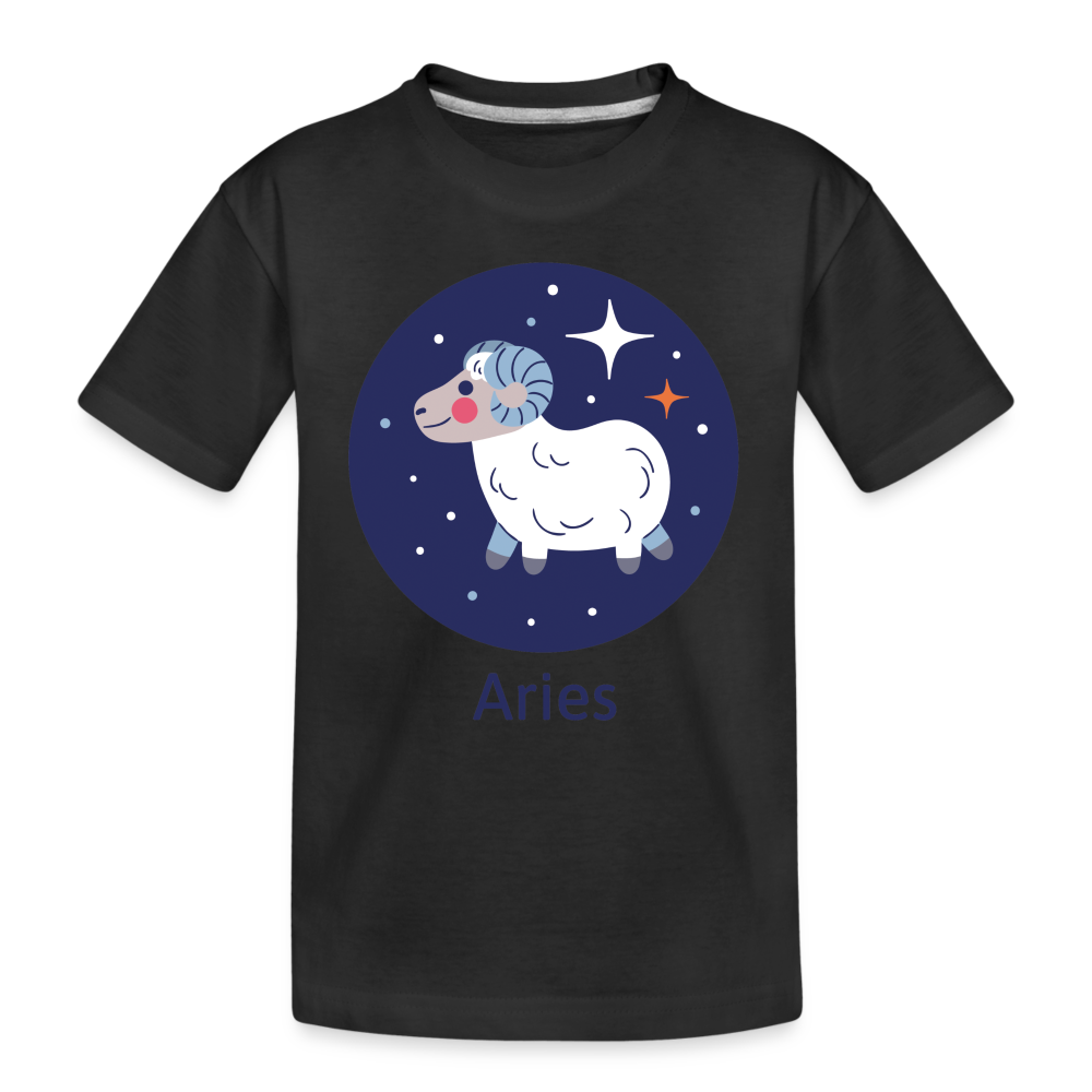 Kid’s Bluey Aries Premium Organic T-Shirt - black