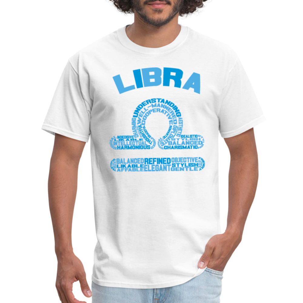 Men's Power Words Libra Classic T-Shirt - white