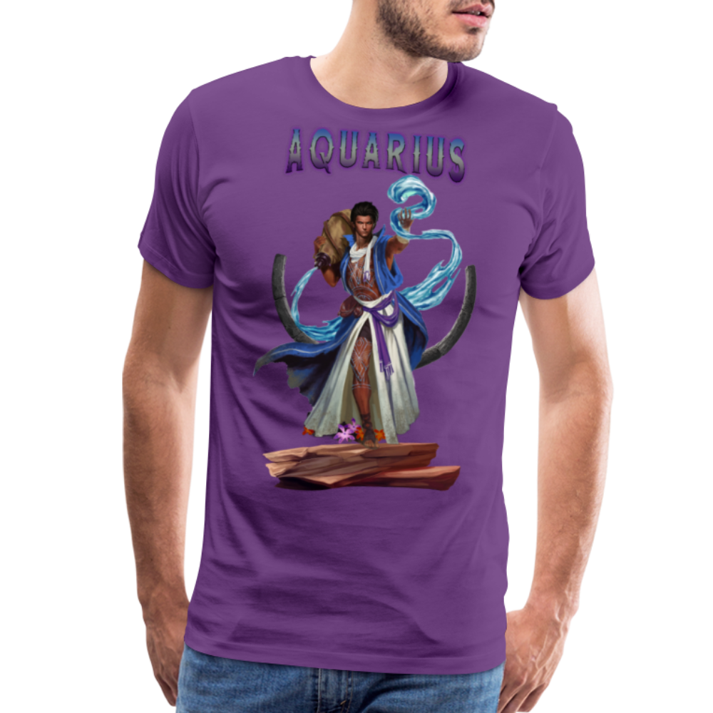 Men's Astral Aquarius Premium T-Shirt - purple