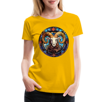 Thumbnail for Women’s Mosaic Aries Premium T-Shirt - sun yellow