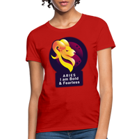 Thumbnail for Women's Glow Aries T-Shirt - red