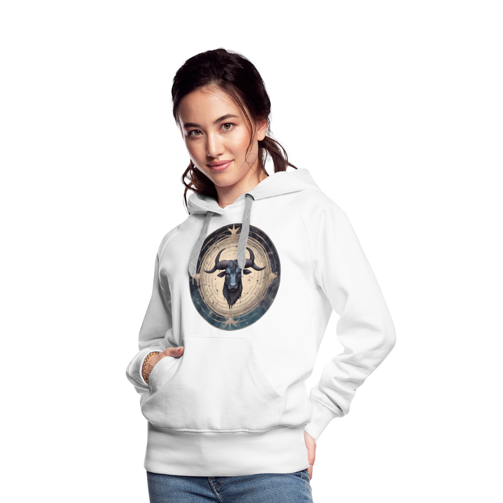 Women’s Mythical Taurus Premium Hoodie - white