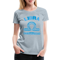 Thumbnail for Women's Power Words Libra Premium T-Shirt - heather ice blue