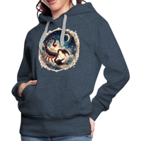 Thumbnail for Women’s Mythical Scorpio Premium Hoodie - heather denim