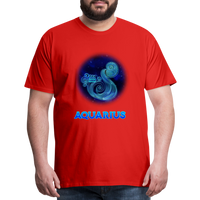 Thumbnail for Men's Aquarius Premium T-Shirt - red