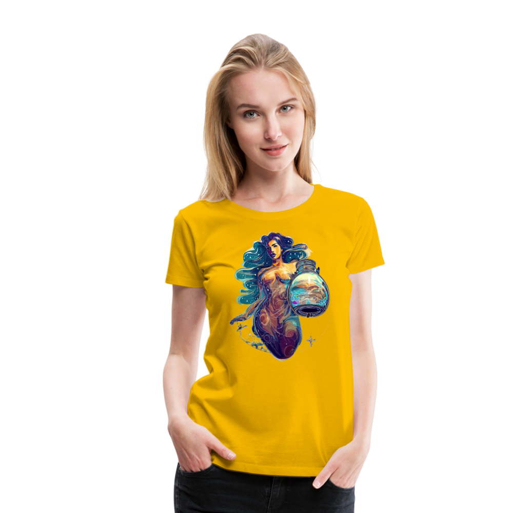 Women’s Mythical Aquarius Premium T-Shirt - sun yellow