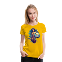 Thumbnail for Women’s Mythical Aquarius Premium T-Shirt - sun yellow